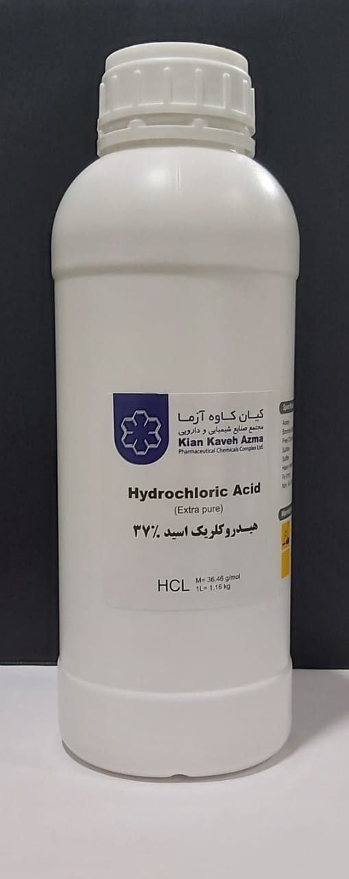 اسید هیدروکلریک (کلریدریک) 1 لیتری کیان کاوه 