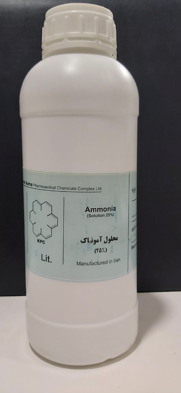 محلول آمونیاک %25 1 لیتری کیان کاوه 