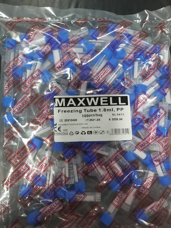 کرایوتیوب 1.8 سیسی بسته 100 عددی