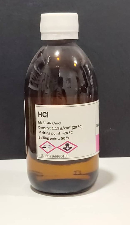 اسید کلریدریک 250 میلیلیتر ASD