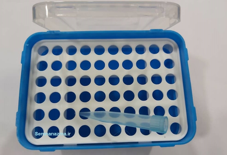 رک نوک سمپلر آبی (نگهدارنده نوک سمپلر) قابل اتوکلاو